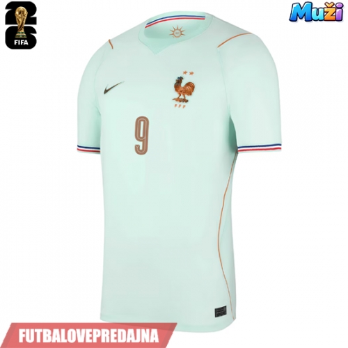 Lacne Muži Futbalové dres Francúzsko Marcus Thuram #9 MS 2026 Krátky Rukáv - Preč